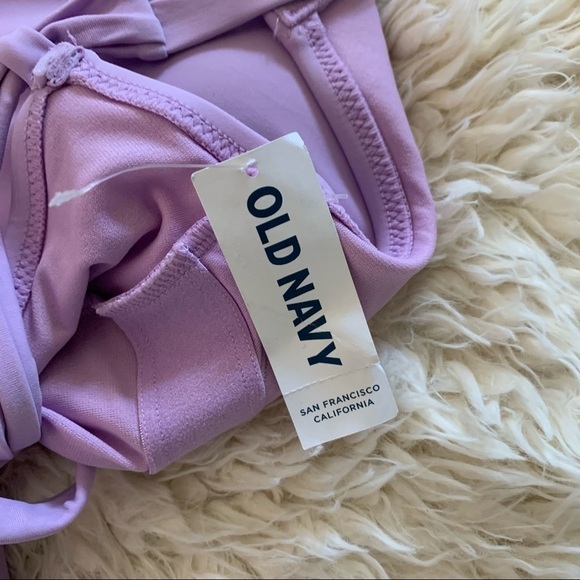 Old Navy One Piece Lavender Lace Up Bathing Suit - Picture 9 of 14